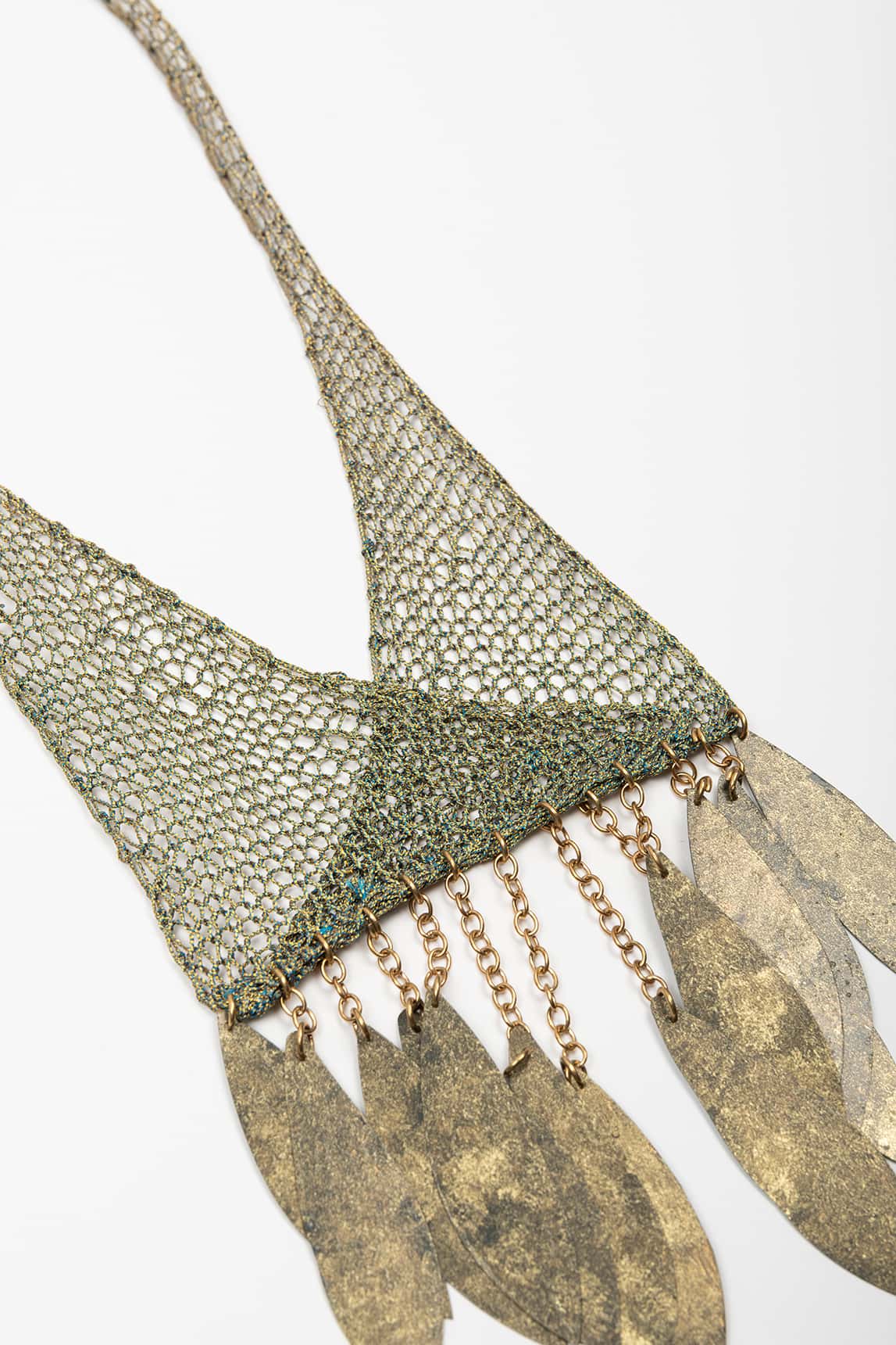 Collar malla FL Private Collection bronce