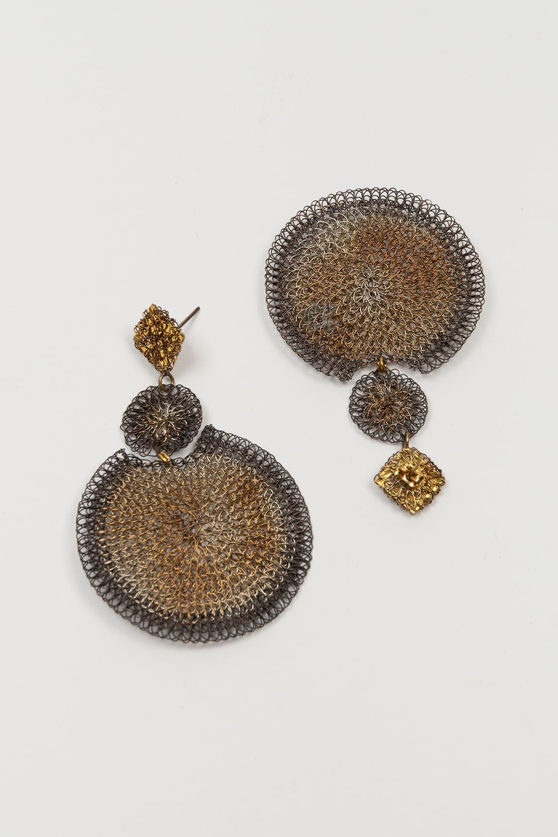 Pendientes malla Dorex bicolor