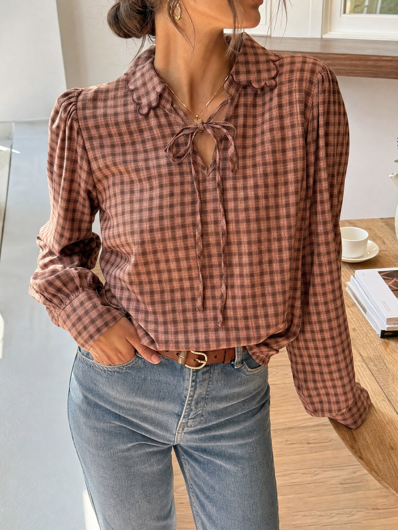 BLUSA ARMONIAS PREMIUM CUADROS