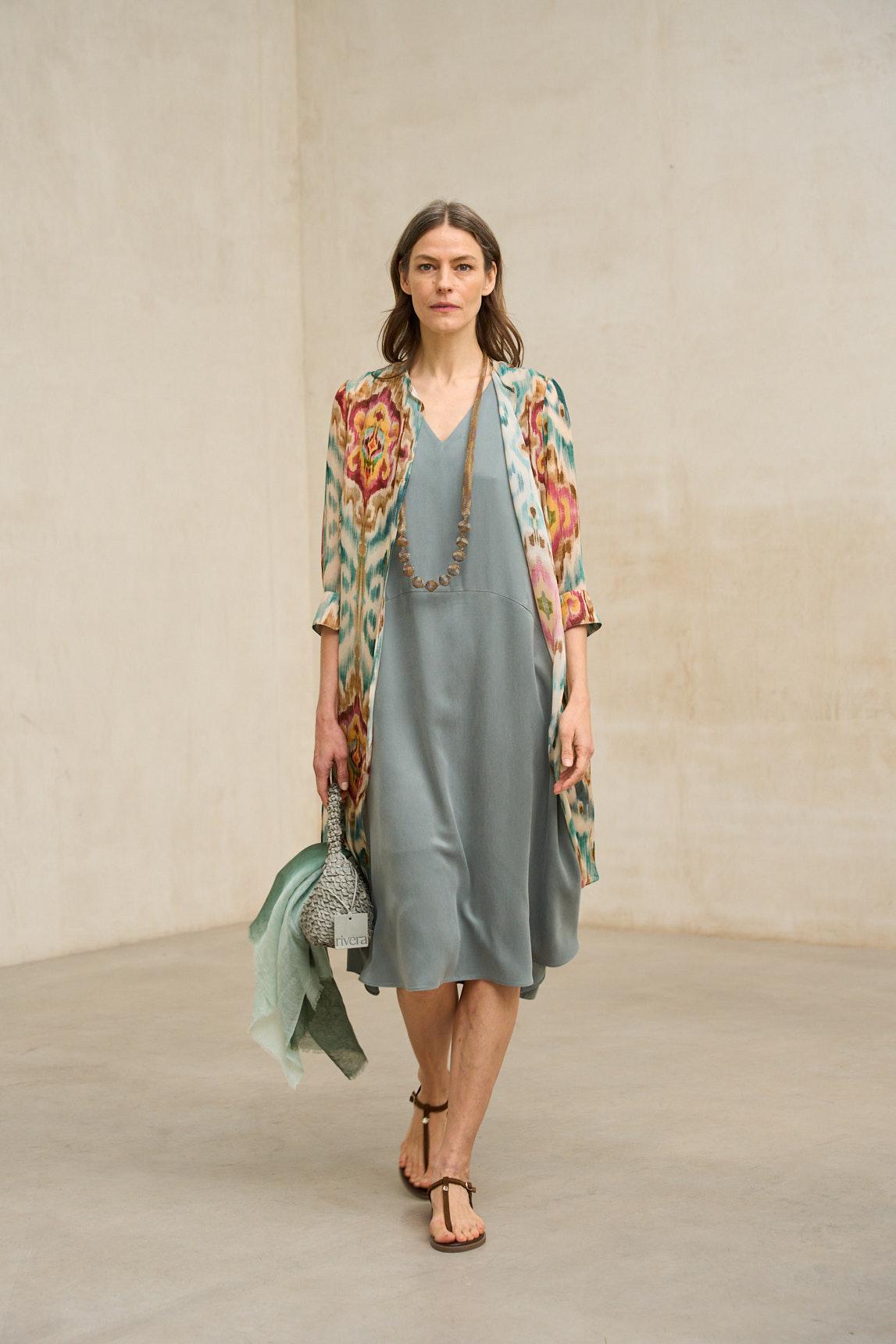 Vestido Naïra verde salvia