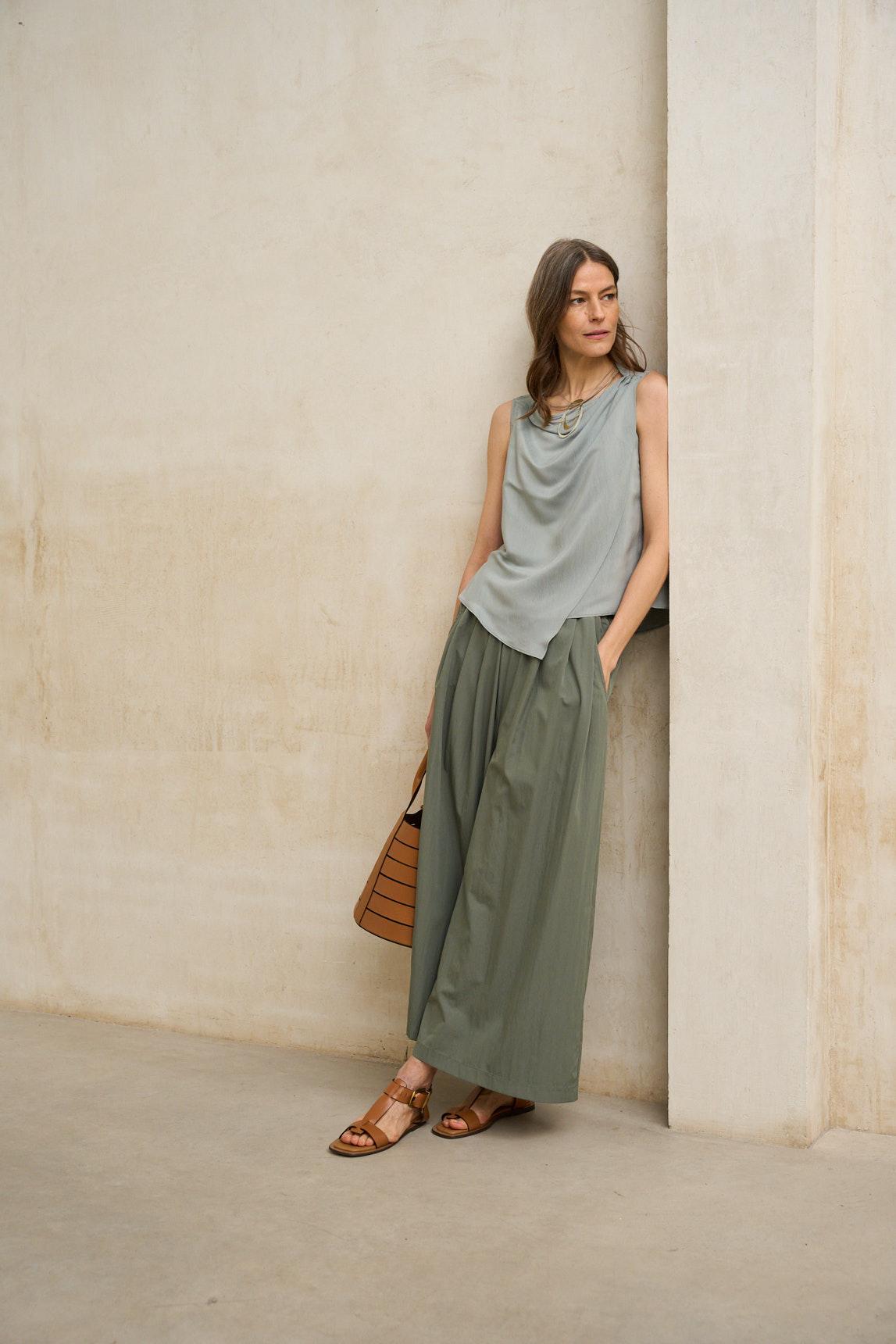 Blusa Nireya gris azulado
