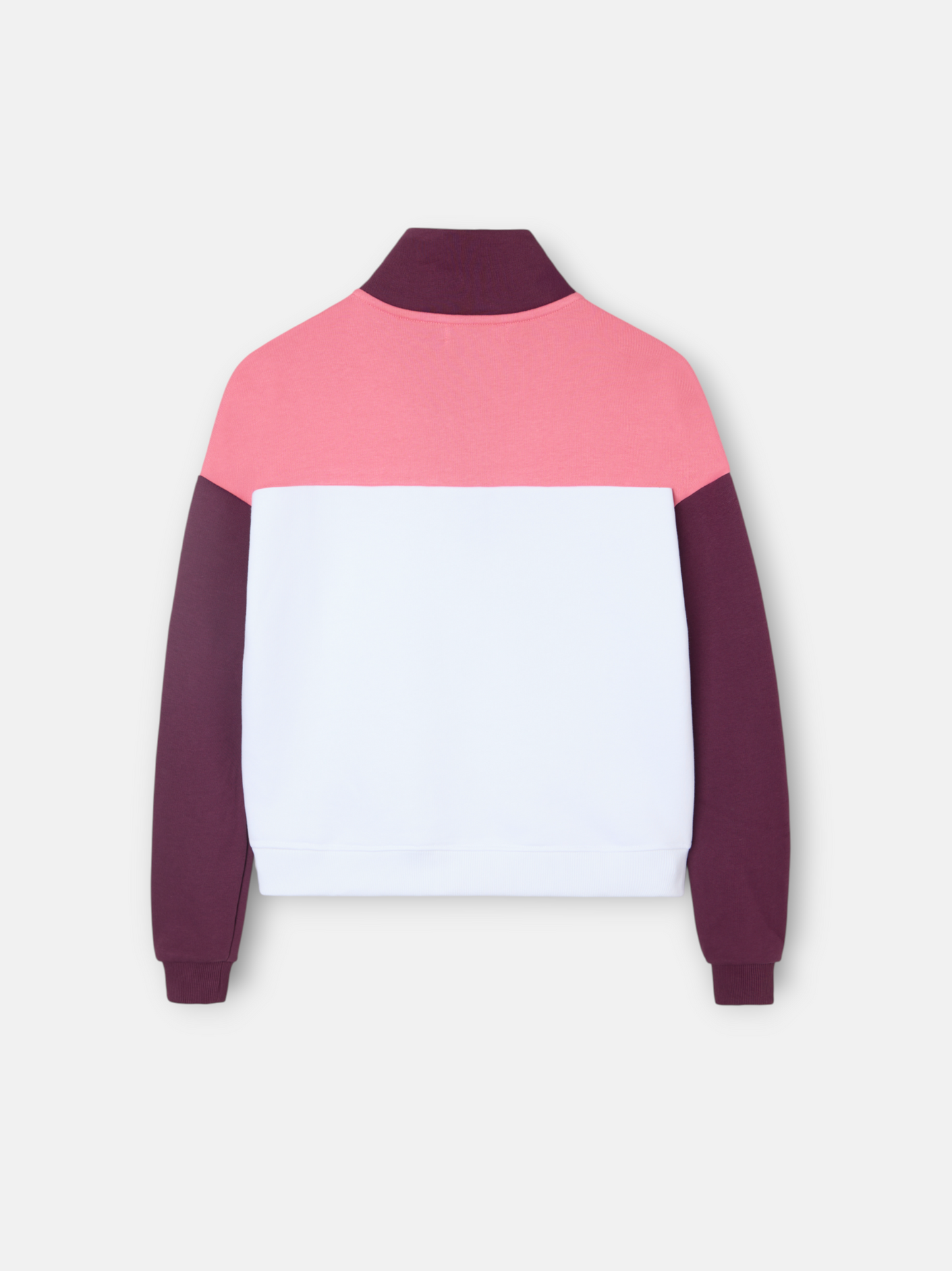 Sudadera woman cuello botones rosas