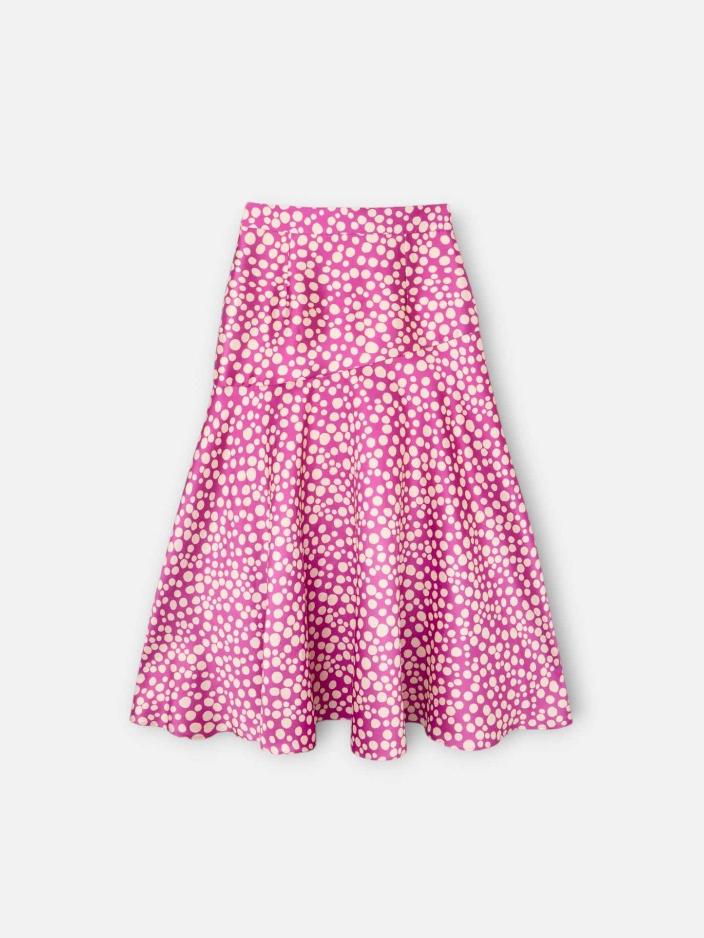 Falda event collection midi estampado morado