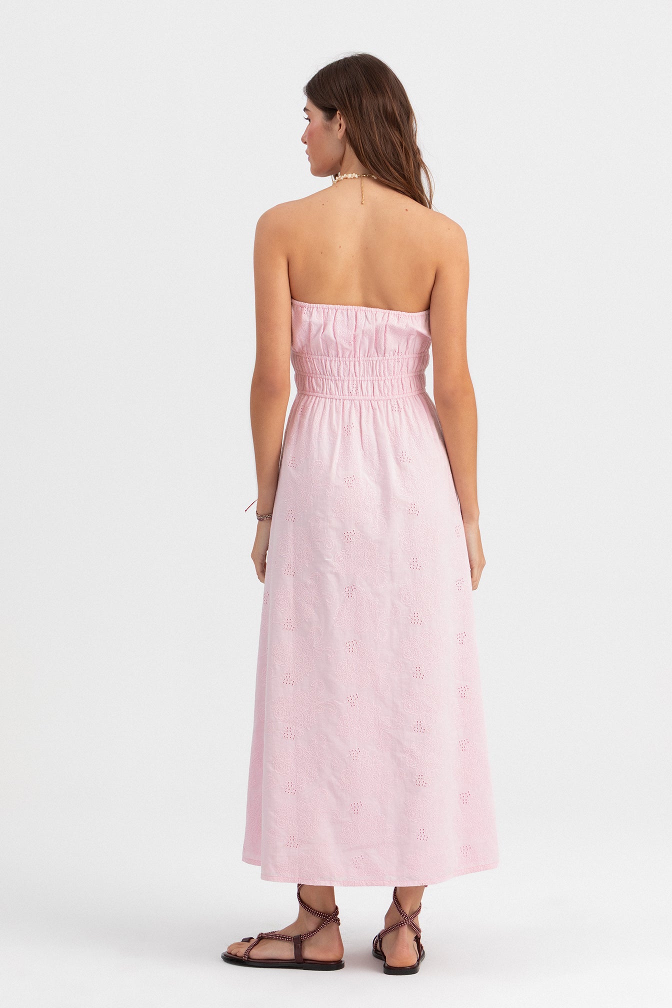 VESTIDO MIDI CALADO