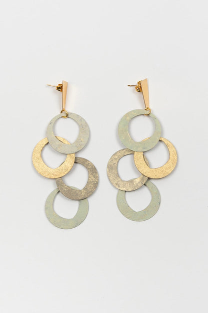 Pendientes Neria dorado FL Private Collection