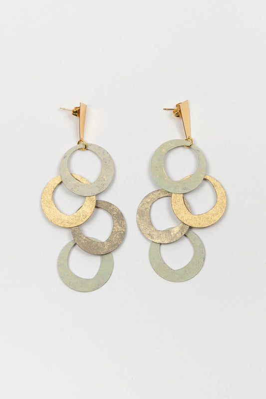 Pendientes Neria dorado FL Private Collection