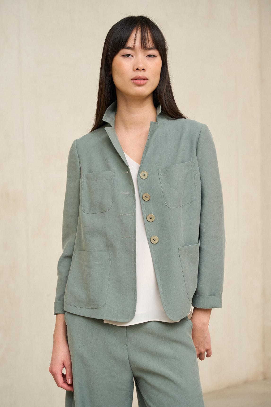 Chaqueta Alva verde salvia