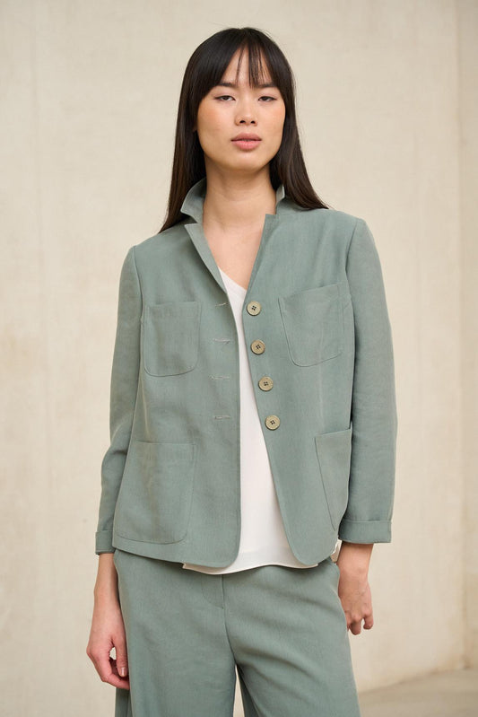 Chaqueta Alva verde salvia