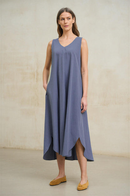 Vestido Serely azul índigo