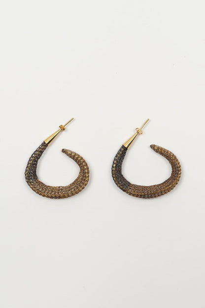 Pendientes malla Zurel bicolor