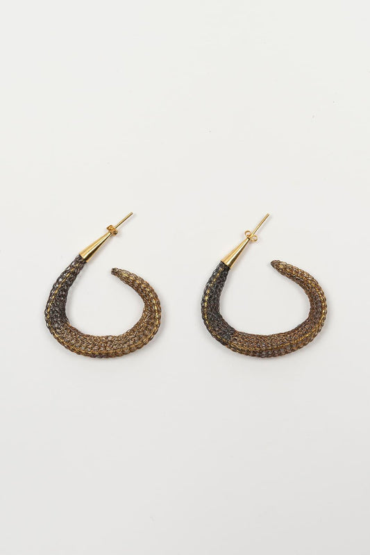 Pendientes malla Zurel bicolor