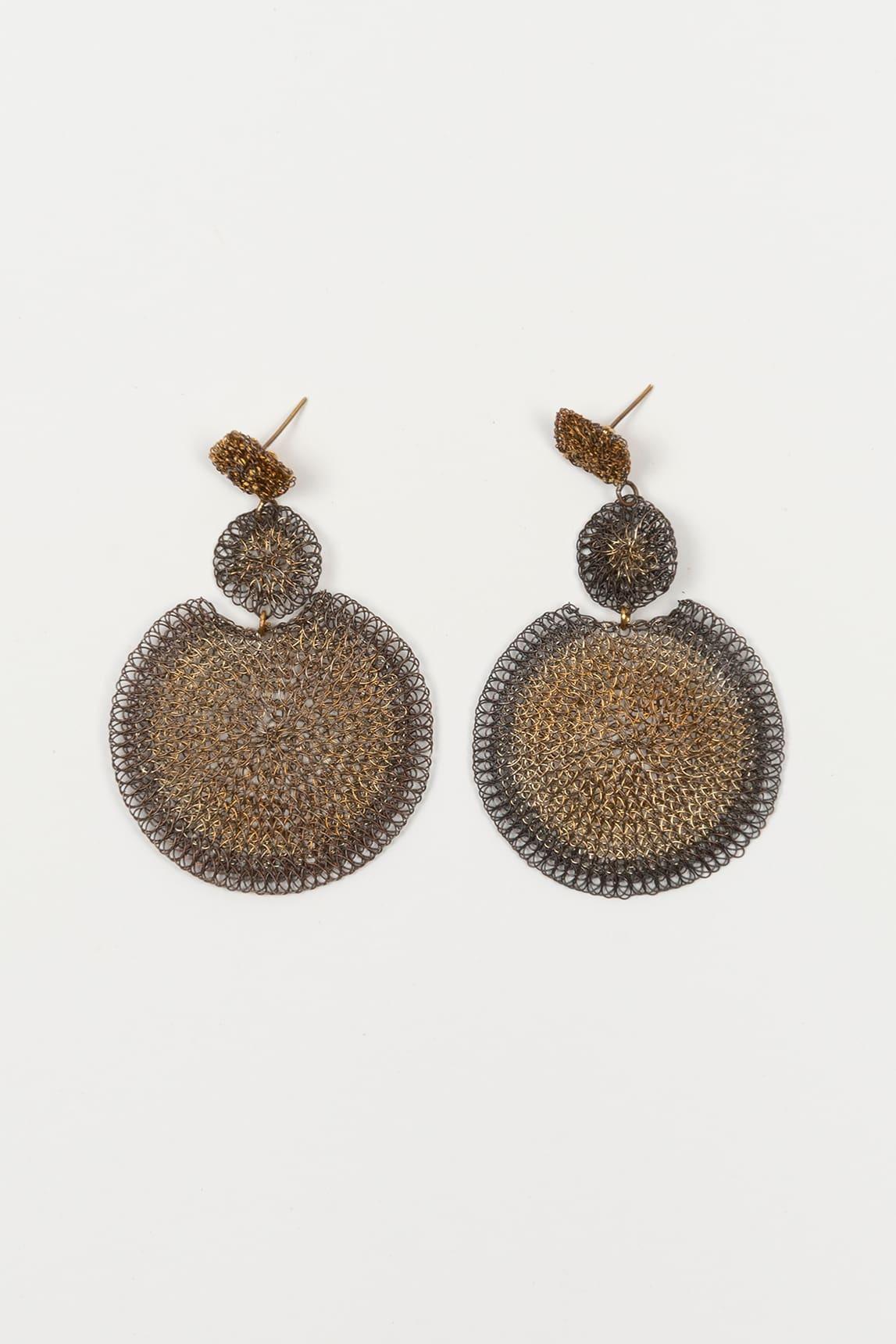 Pendientes malla Dorex bicolor