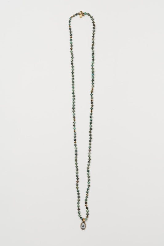 Collar Zenvy turquesa