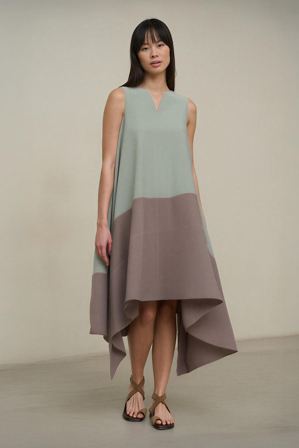Vestido Velaria verde agua