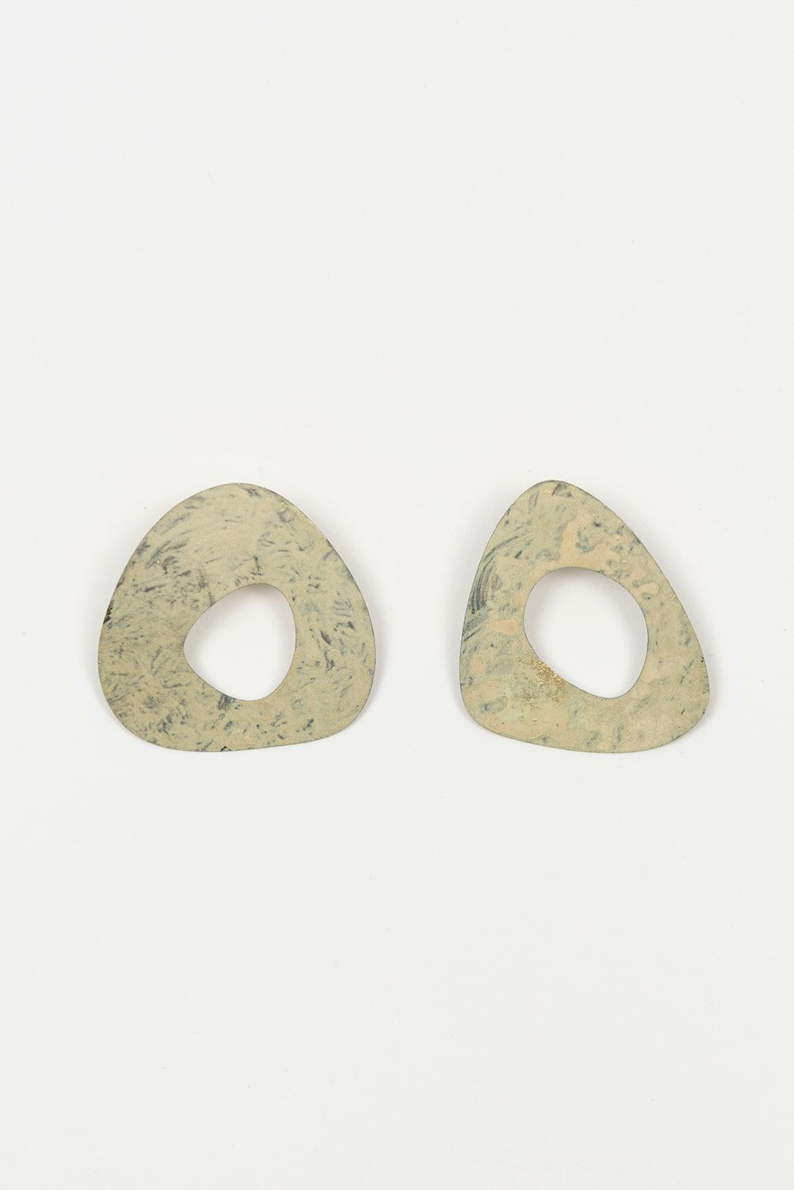 Pendientes Bravia verde pátina FL Private Collection