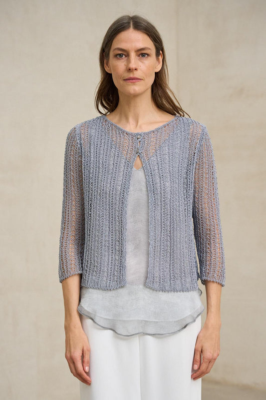Chaqueta Arelis gris azulado