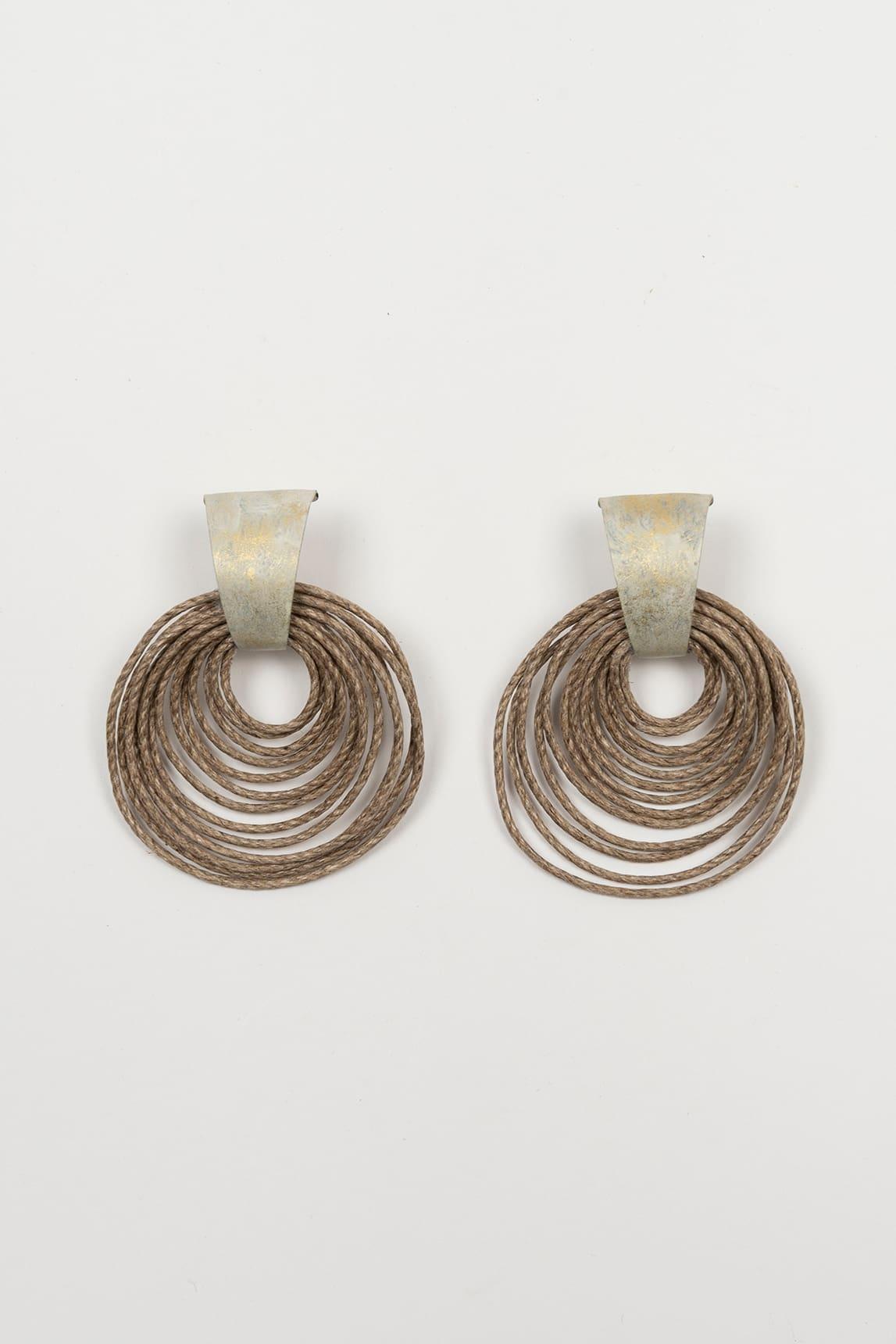 Pendientes Zirel dorado envejecido FL Private Collection