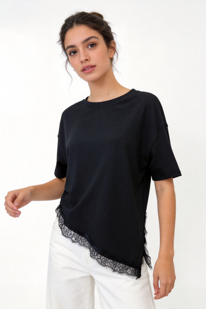 CAMISETA ARMONIAS ENCAJE