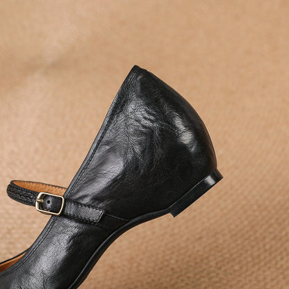 Joria - Zapatos Mary Jane para mujer con punta afilada