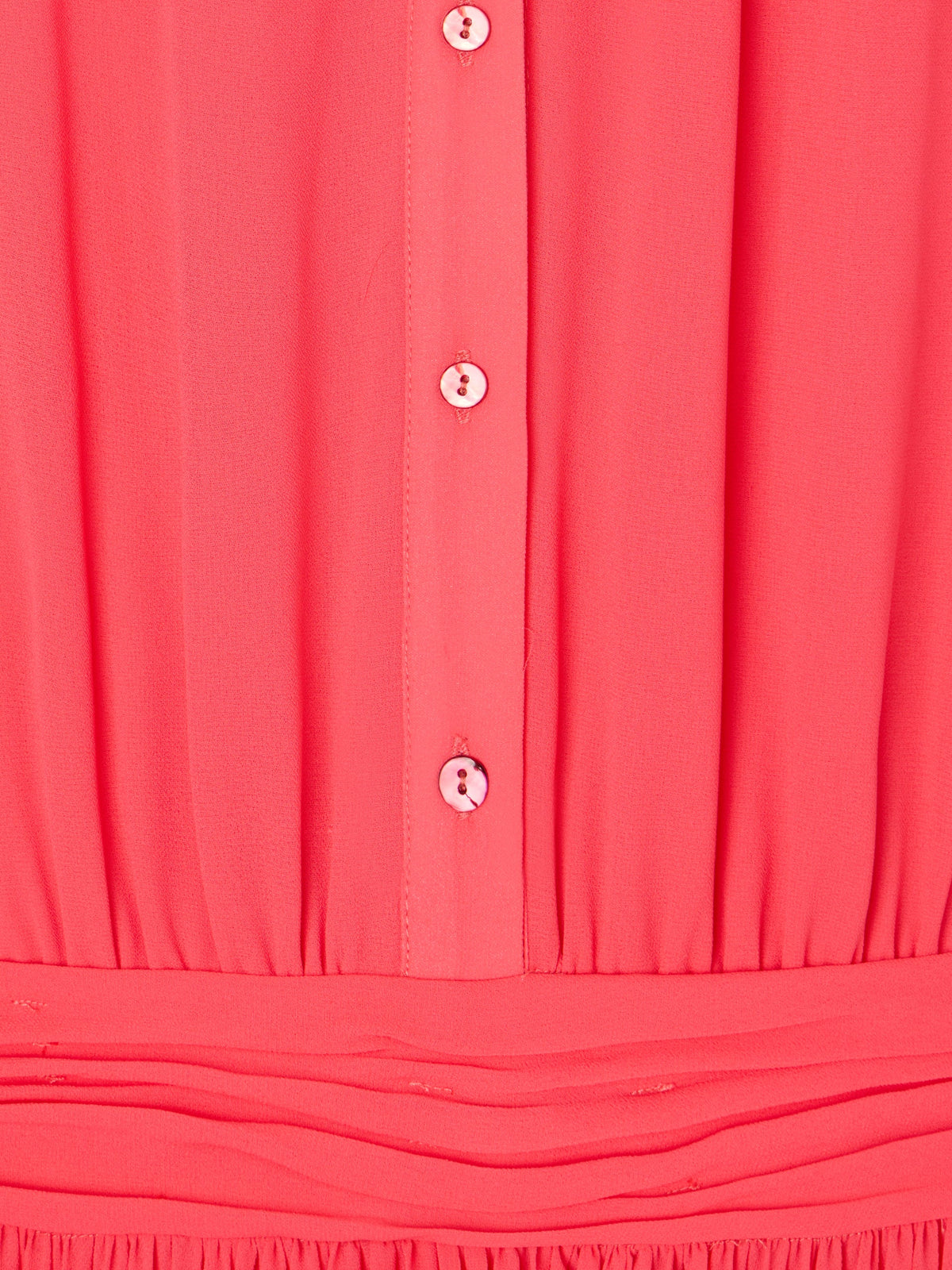 Vestido CaprileXSilbon plisado lazo coral