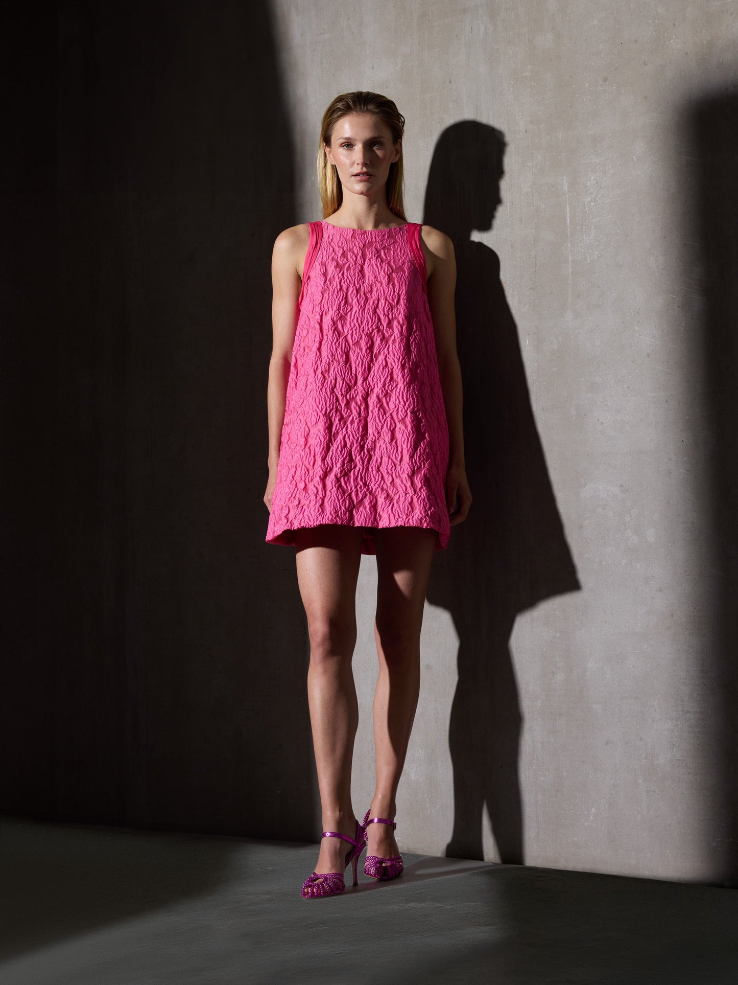 Vestido CaprileXSilbon lazo rosa