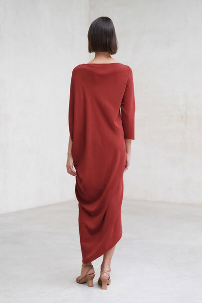 Vestido Amanda cereza