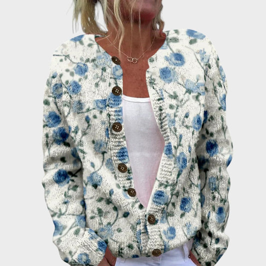 Patrícia - Cárdigan Floral Otoñal