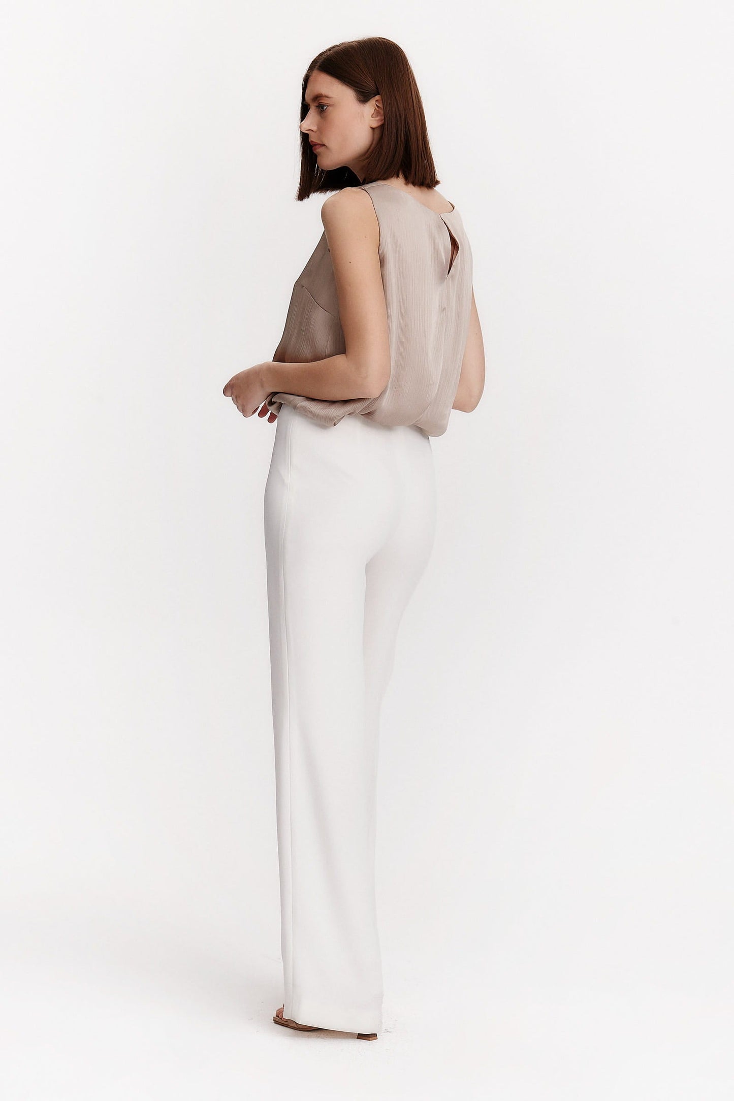 Pantalón palazzo blanco
