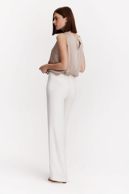 Pantalón palazzo blanco