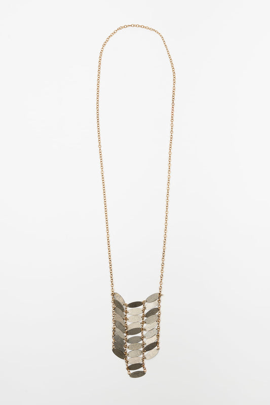 Collar largo FL Private Collection dorado y plateado