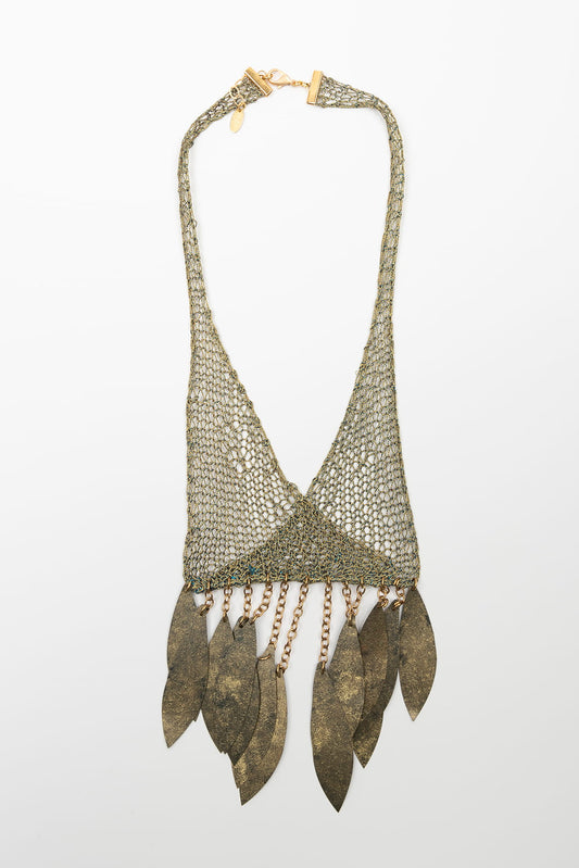 Collar malla FL Private Collection bronce