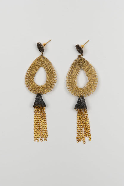 Pendientes malla Eleonora