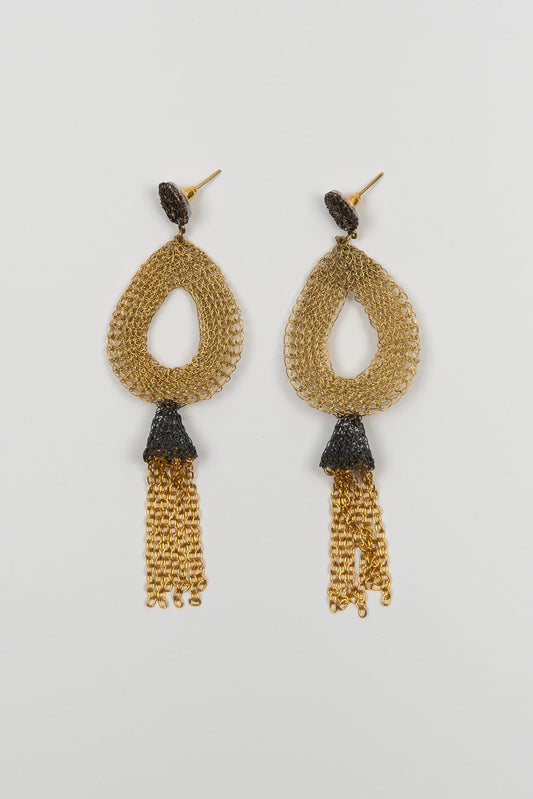 Pendientes malla Eleonora