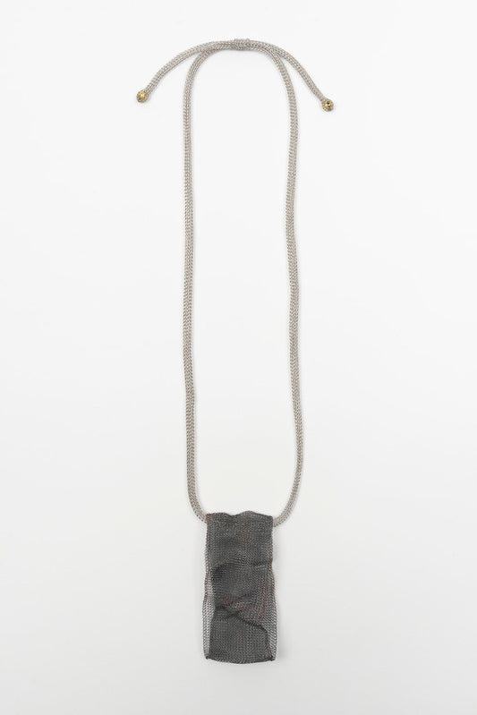 Collar Aura malla gris
