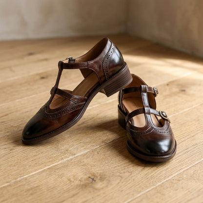 Isabella - Zapatos Mary Jane para mujer con tacón bajo y comodidad