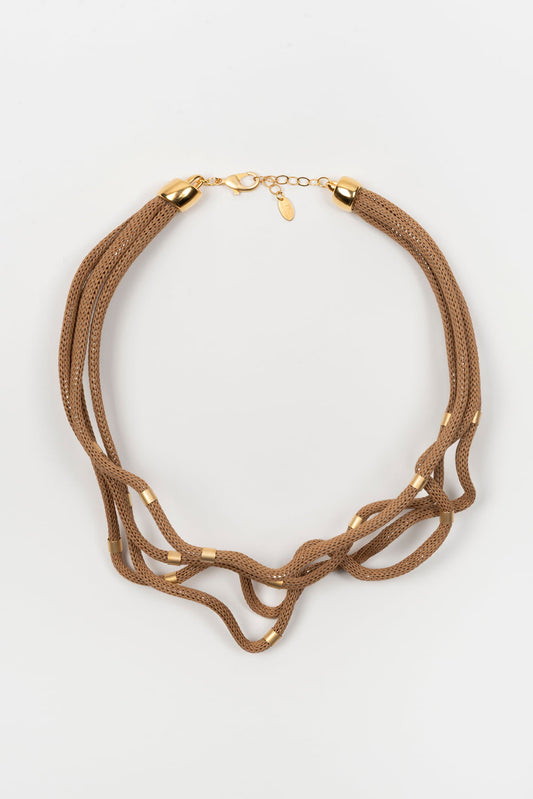 Collar Nudo camel FL Private Collection