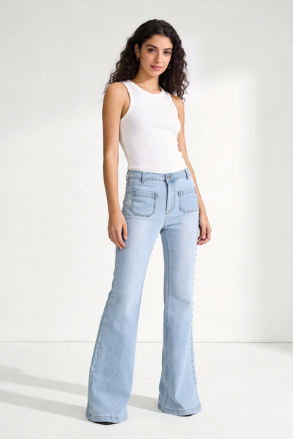 JEANS TEEN TACHUELAS