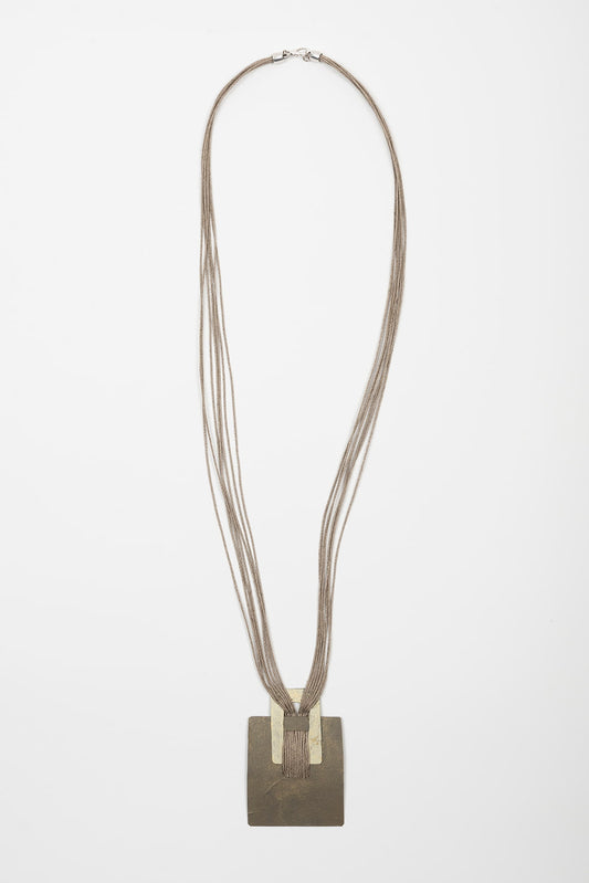 Collar Évina plata envejecida FL Private Collection