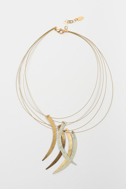 Collar Éclara dorado FL Private Collection