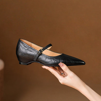 Joria - Zapatos Mary Jane para mujer con punta afilada