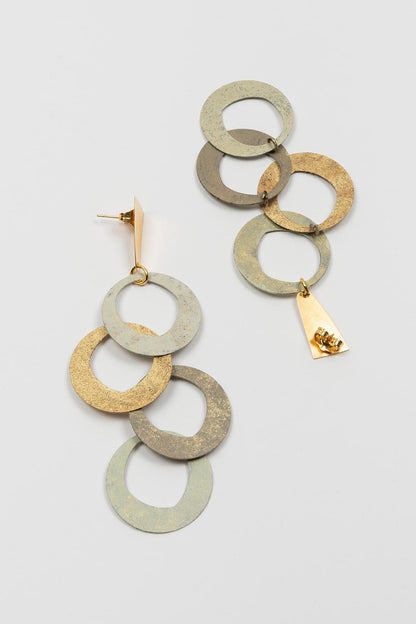 Pendientes Neria dorado FL Private Collection