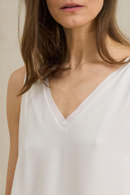 Top Inès blanco