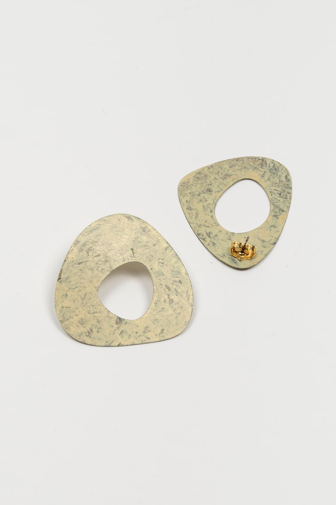 Pendientes Bravia verde pátina FL Private Collection