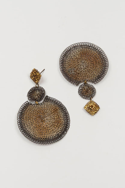 Pendientes malla Dorex bicolor