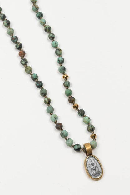 Collar Zenvy turquesa