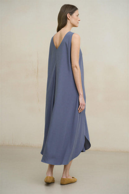 Vestido Serely azul índigo