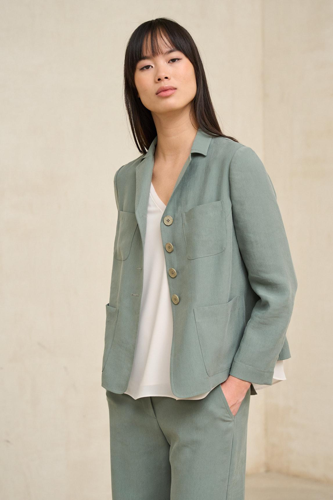 Chaqueta Alva verde salvia