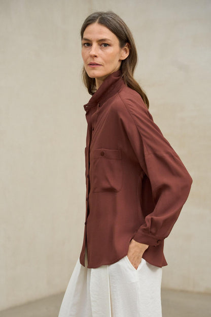 Camisa Arlen marrón