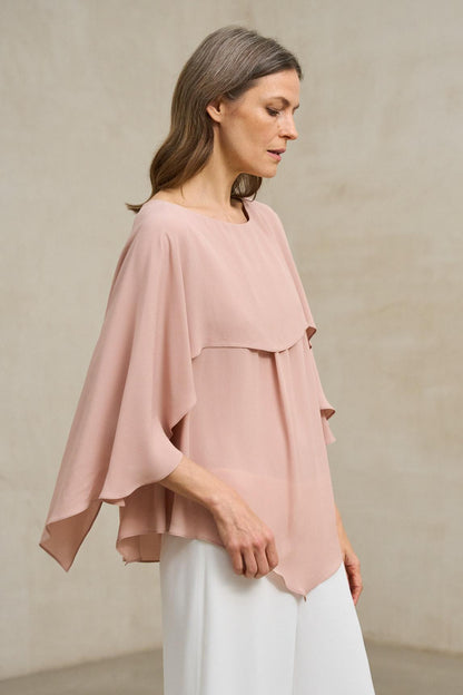 Blusa Támara rosa empolvado