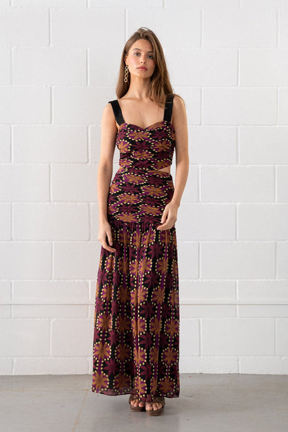 VESTIDO MIDI CUT OUTS MAURA